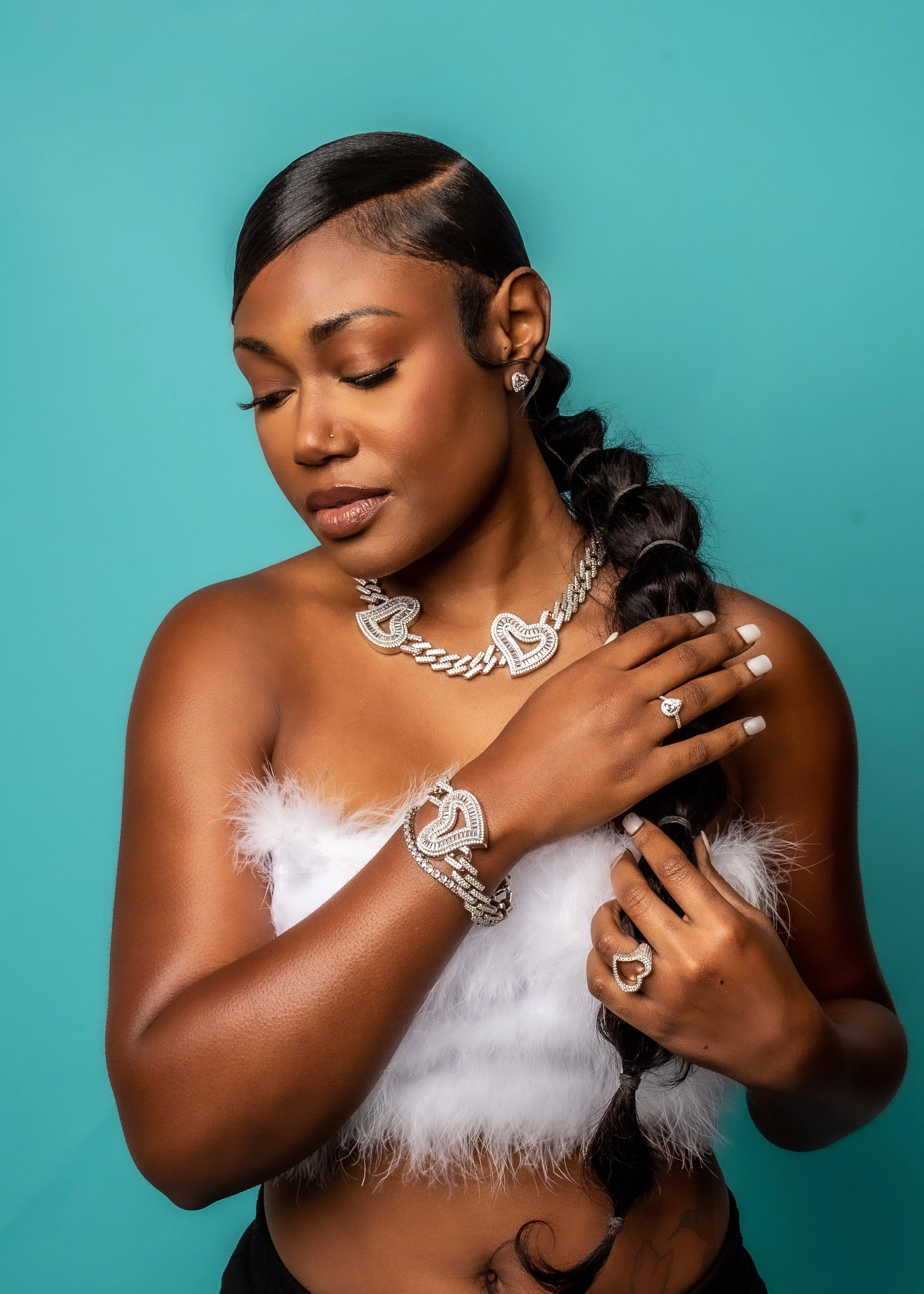 Her Love Cuban Link Bracelet
