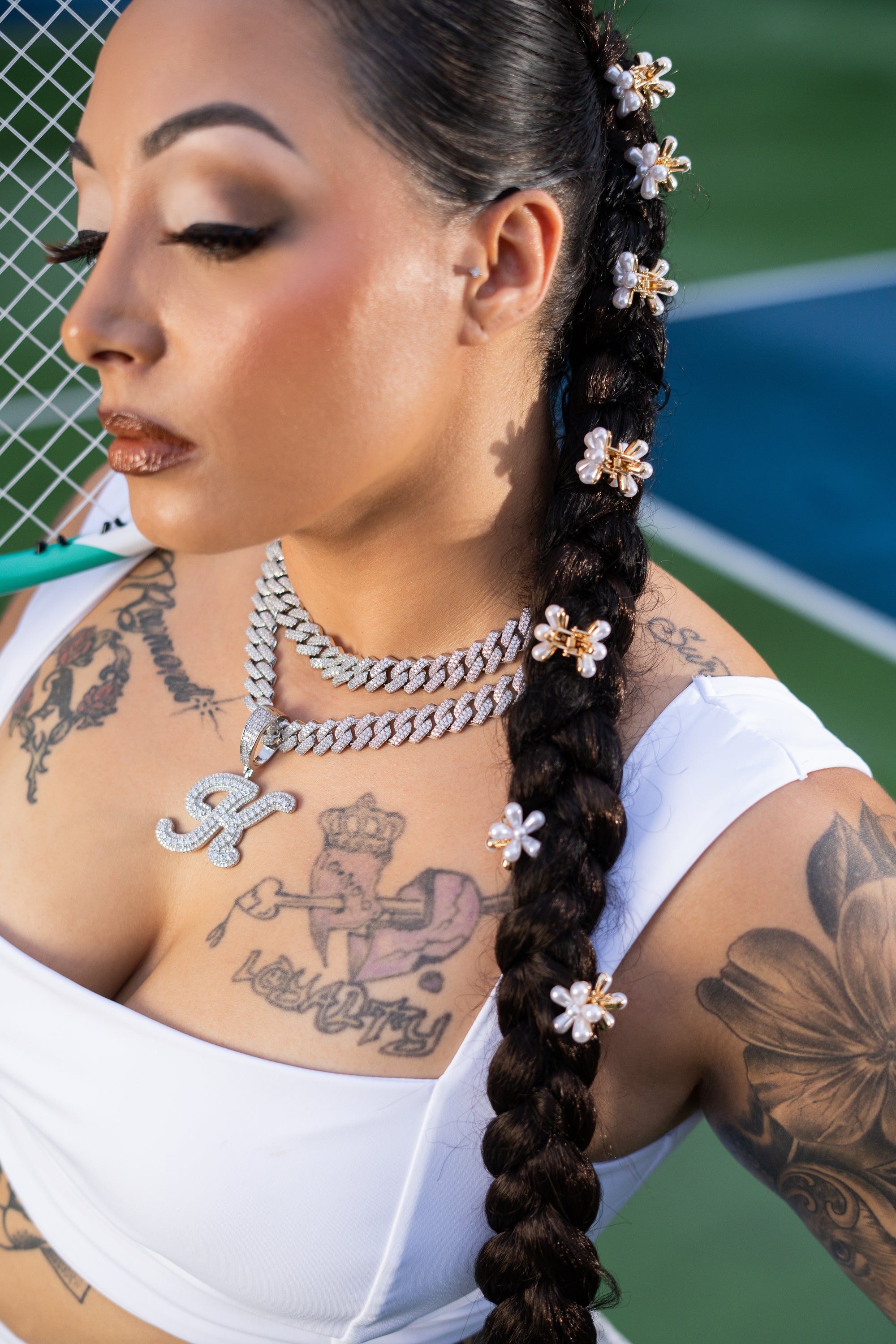 Crystal Cuban Link Necklace