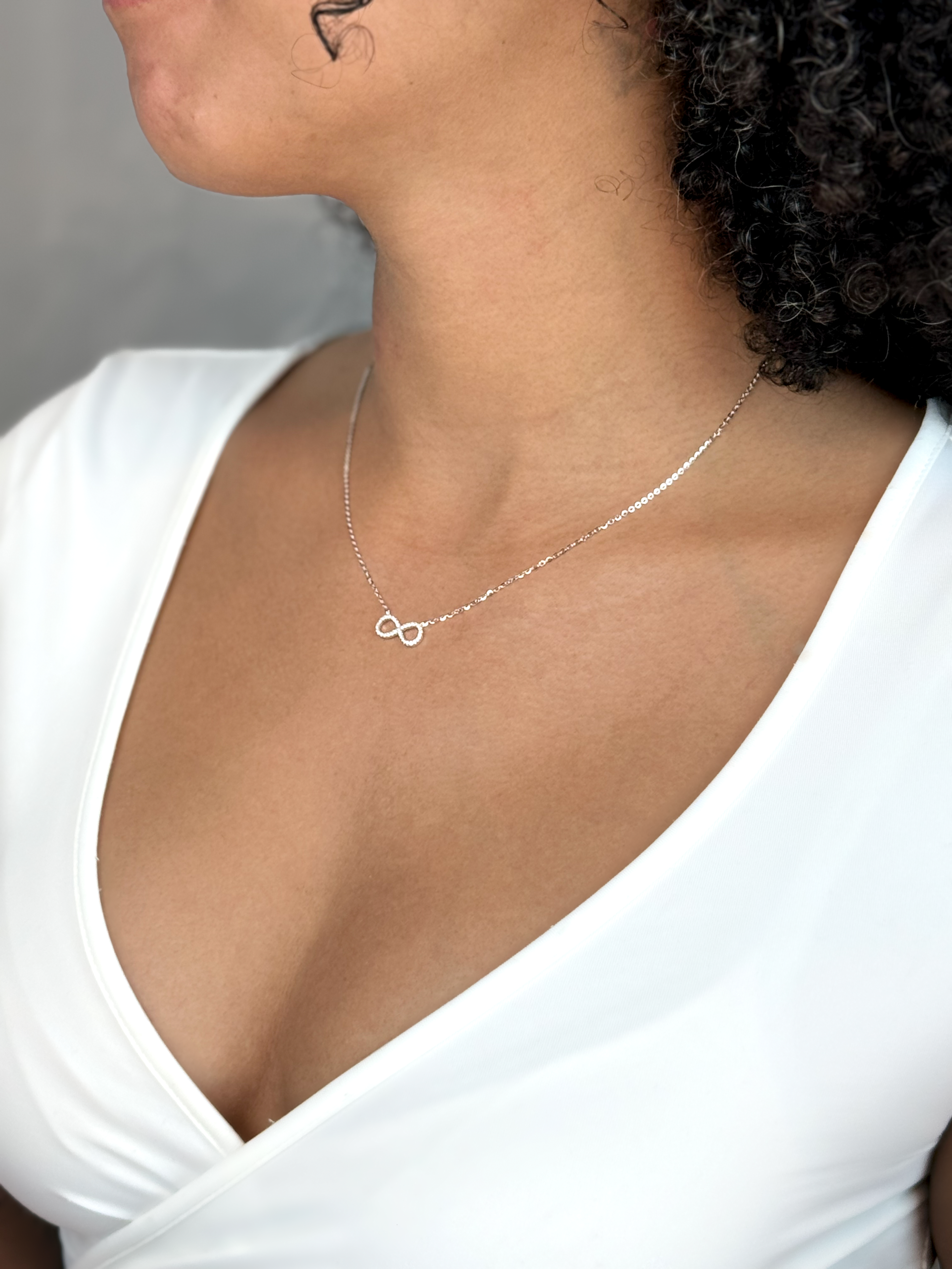 Collier infini en argent sterling