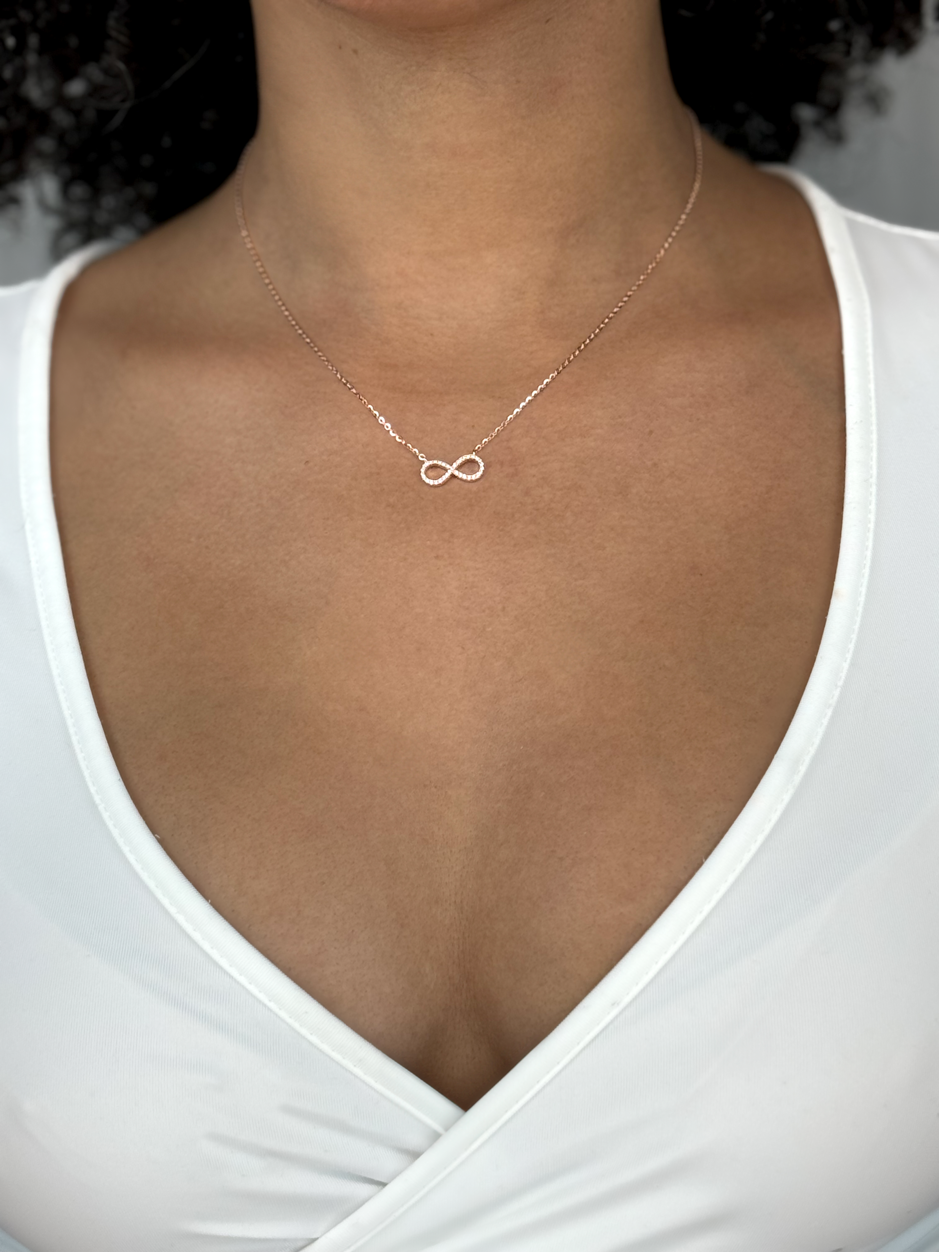 Collier infini en argent sterling