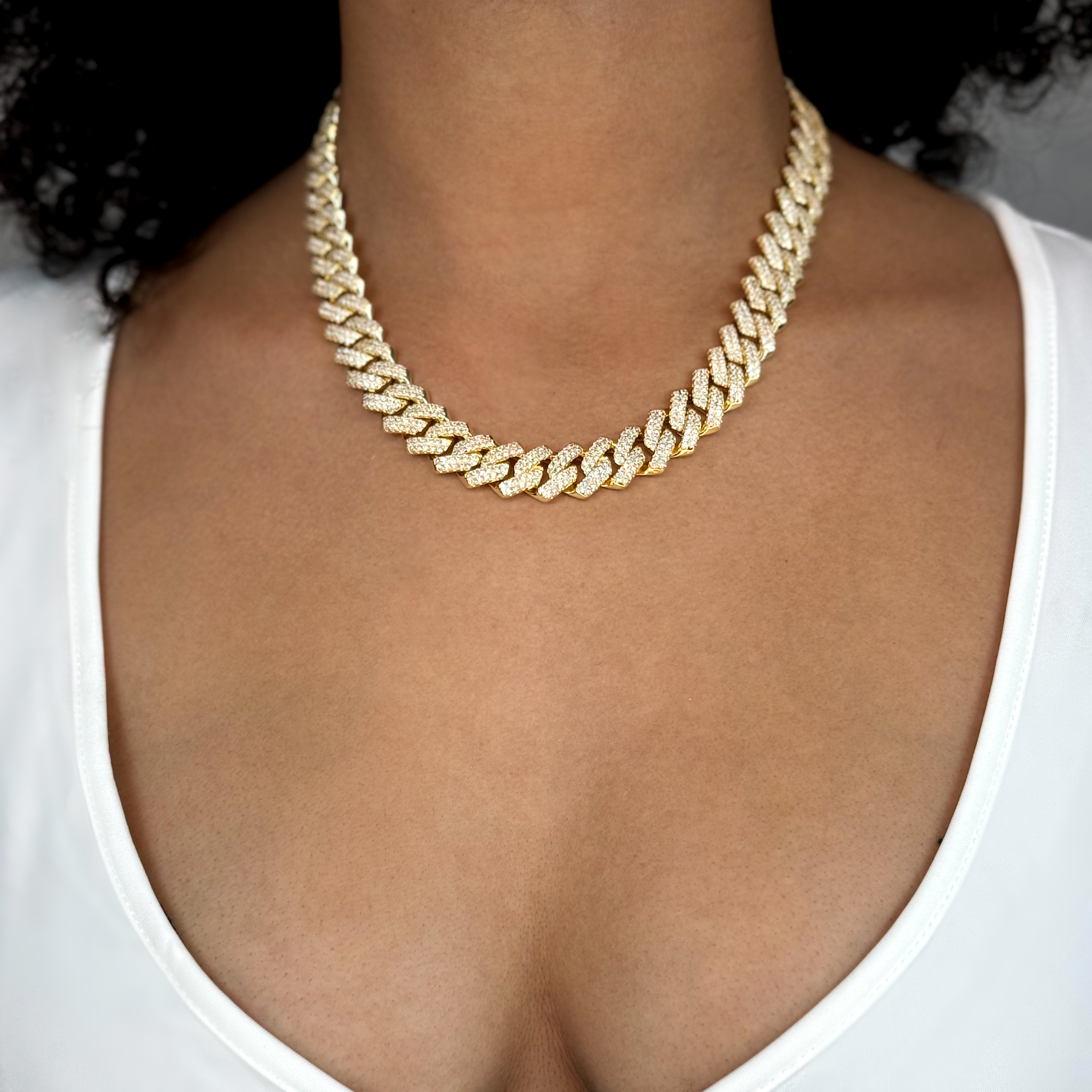 Crystal Cuban Link Necklace