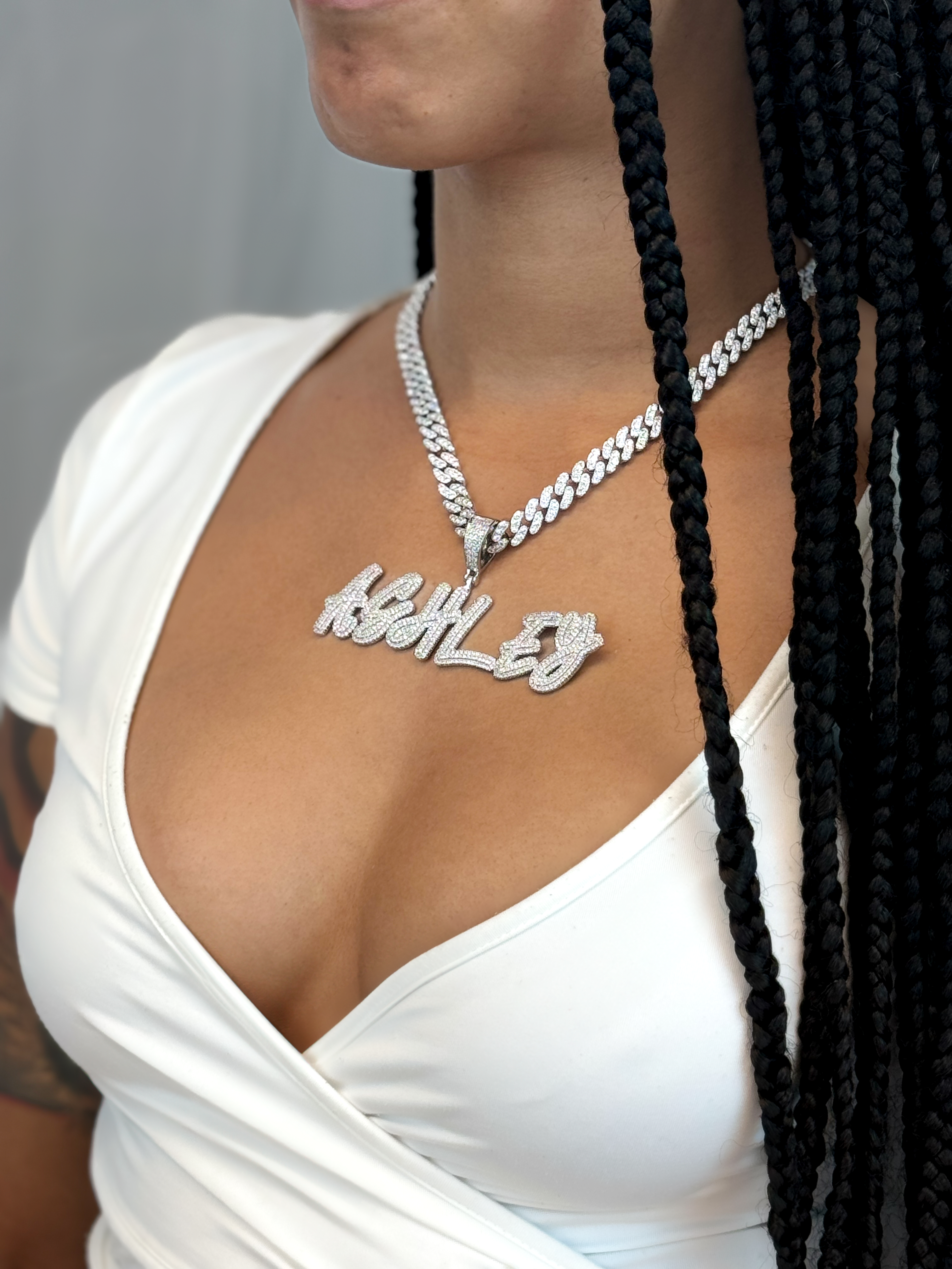 Deluxe Cuban Link Custom Made Nameplate