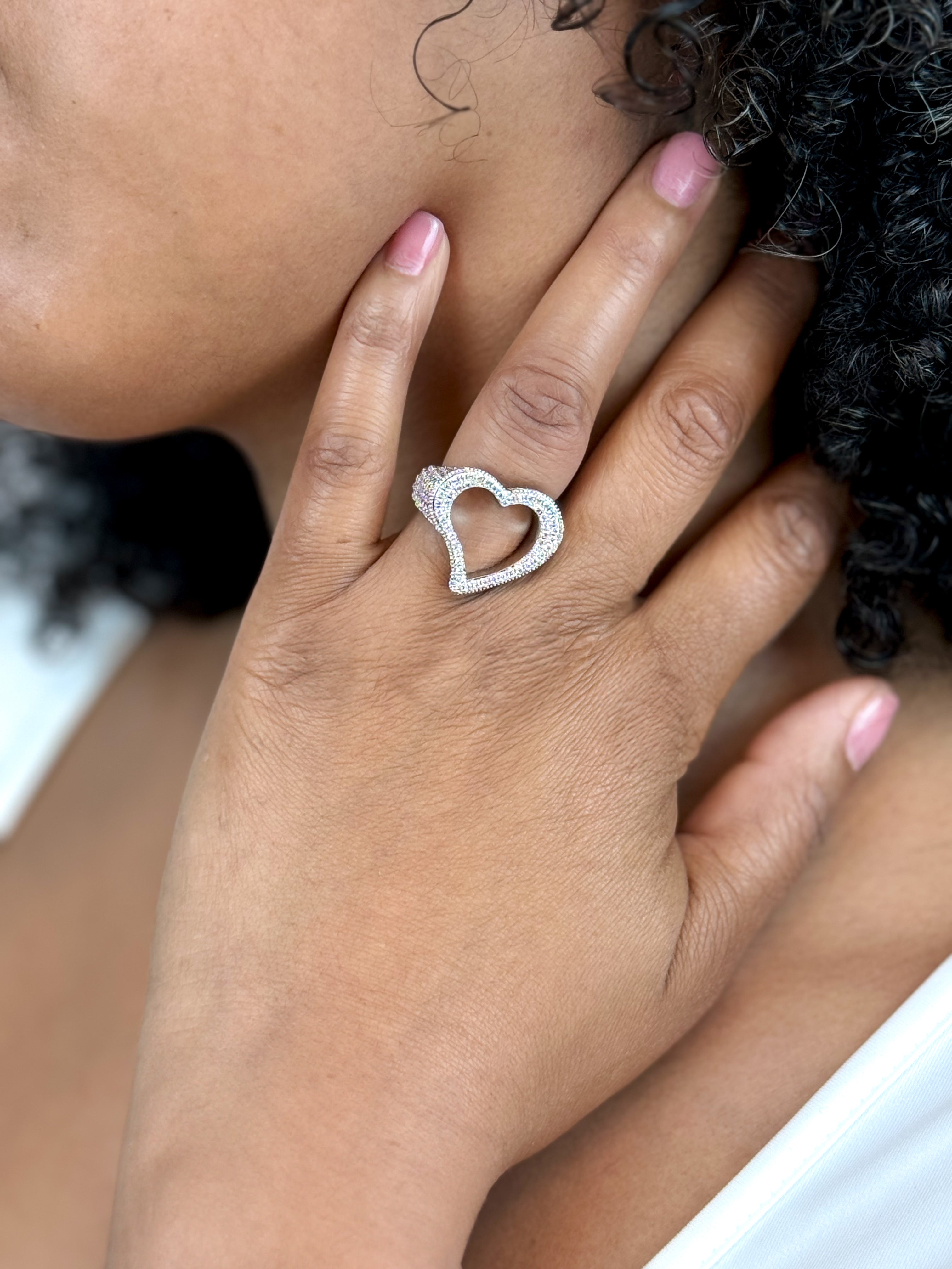 Her Love Open Heart Ring