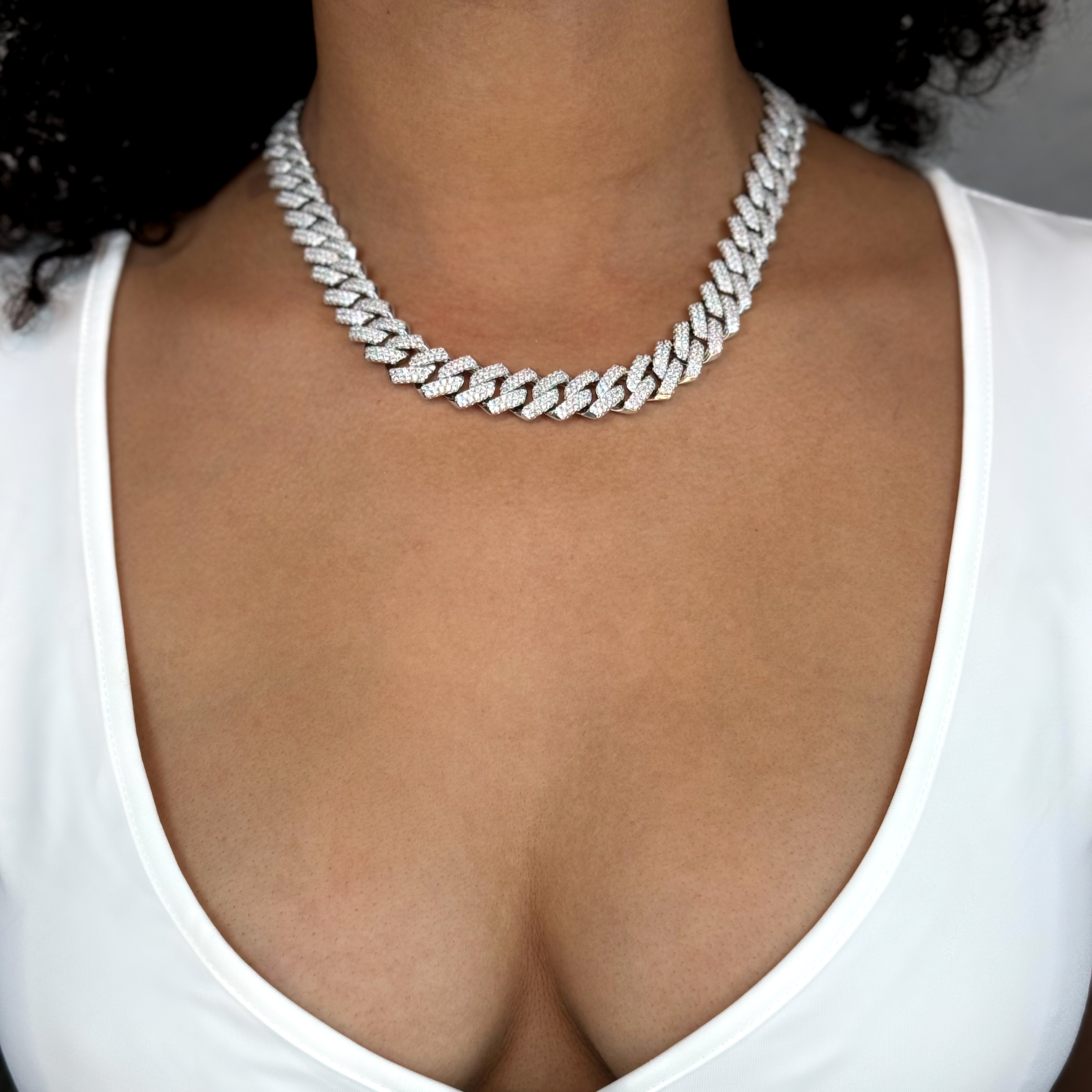 Crystal Cuban Link Necklace