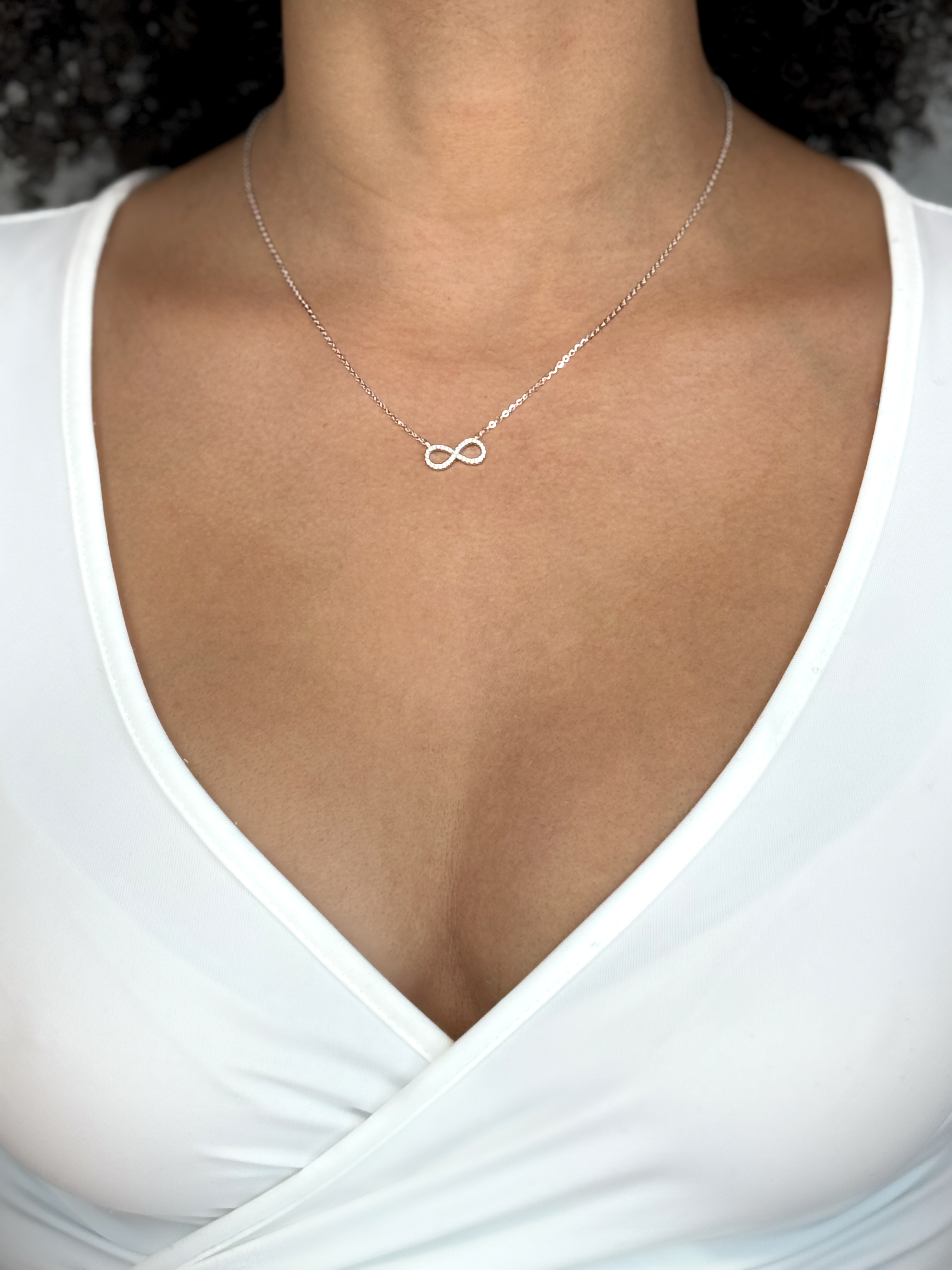 Collier infini en argent sterling