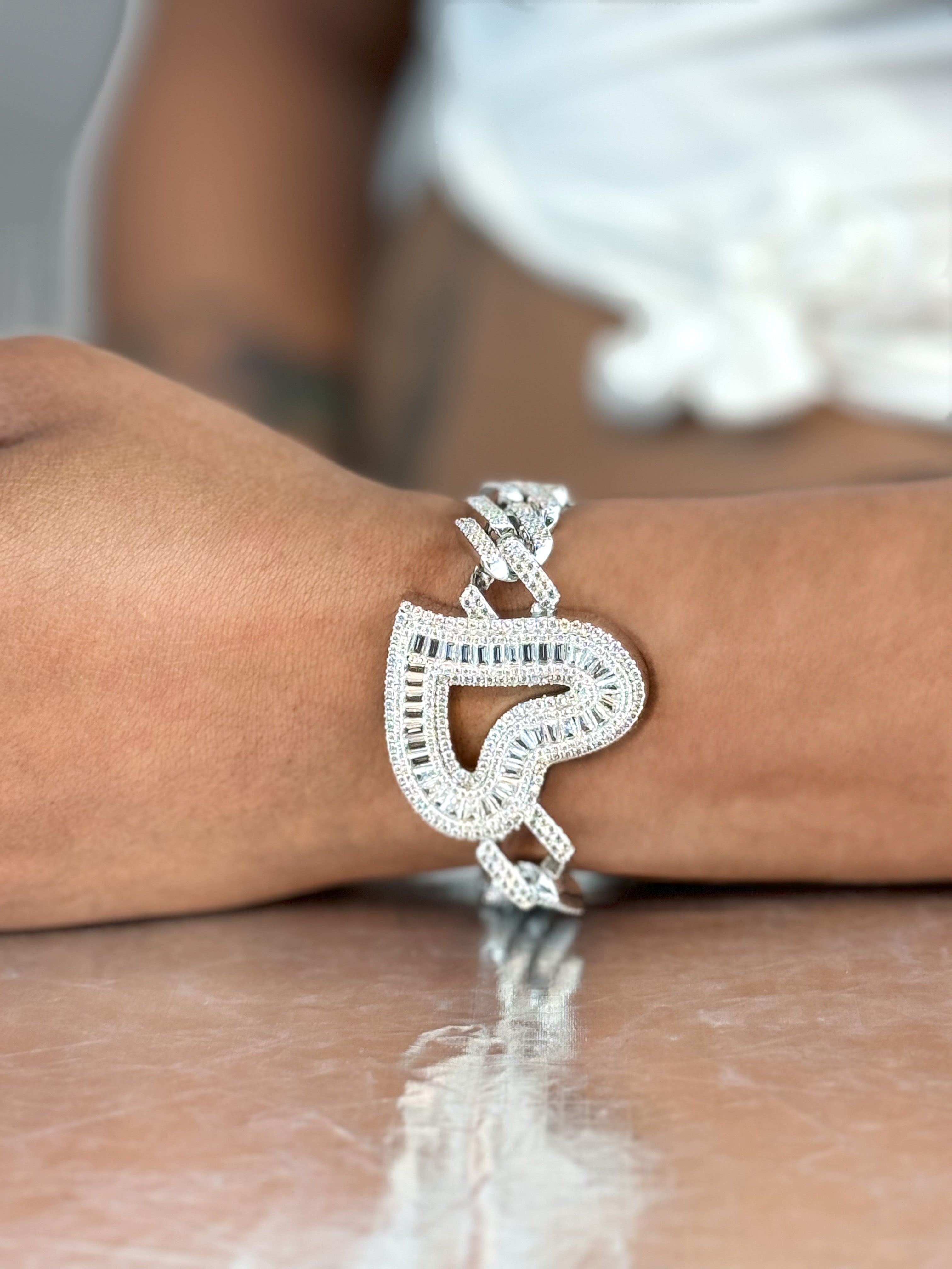 Pulsera de eslabones cubanos Her Love