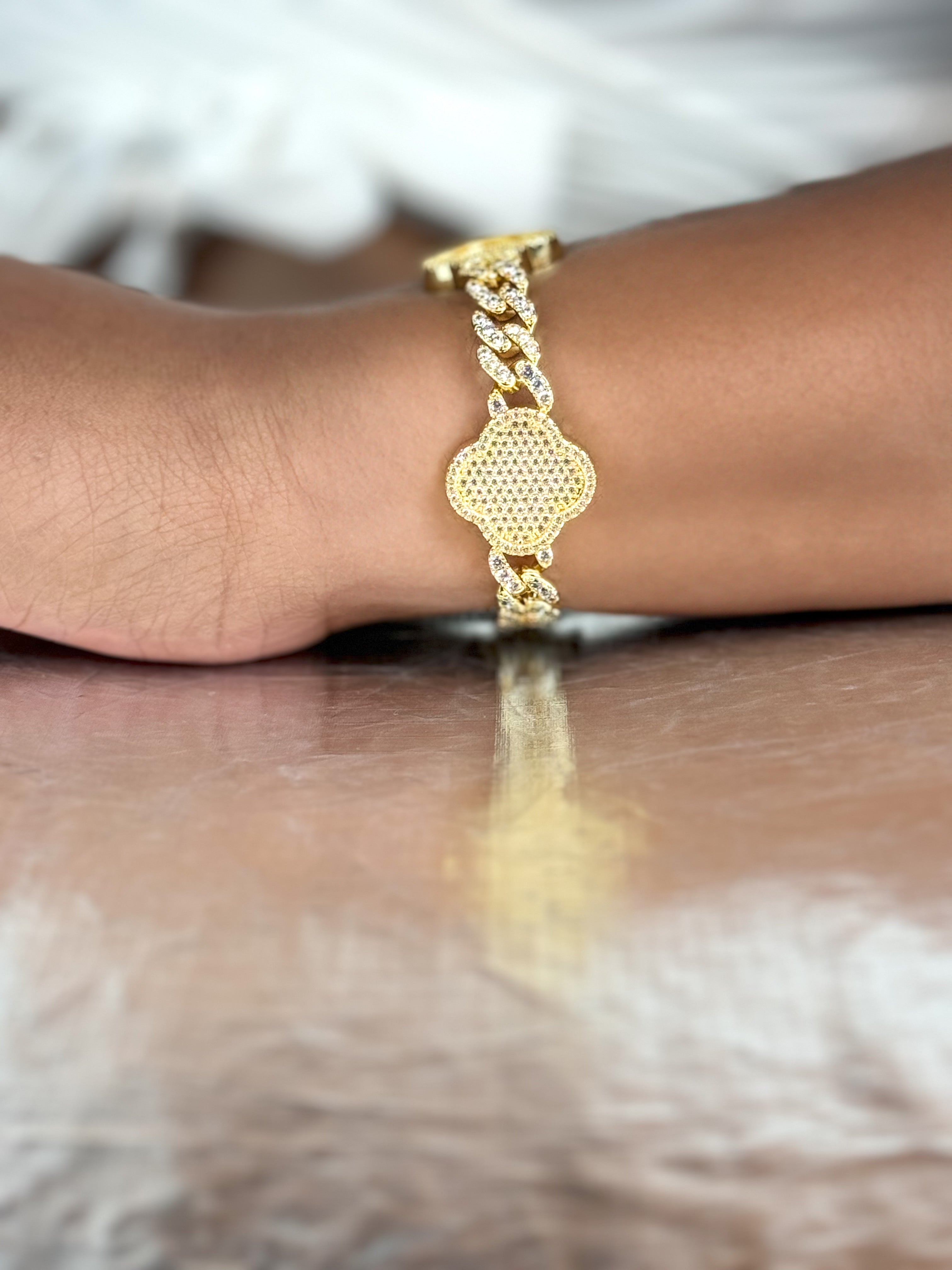 Lucky Charm Cuban Link Bracelet