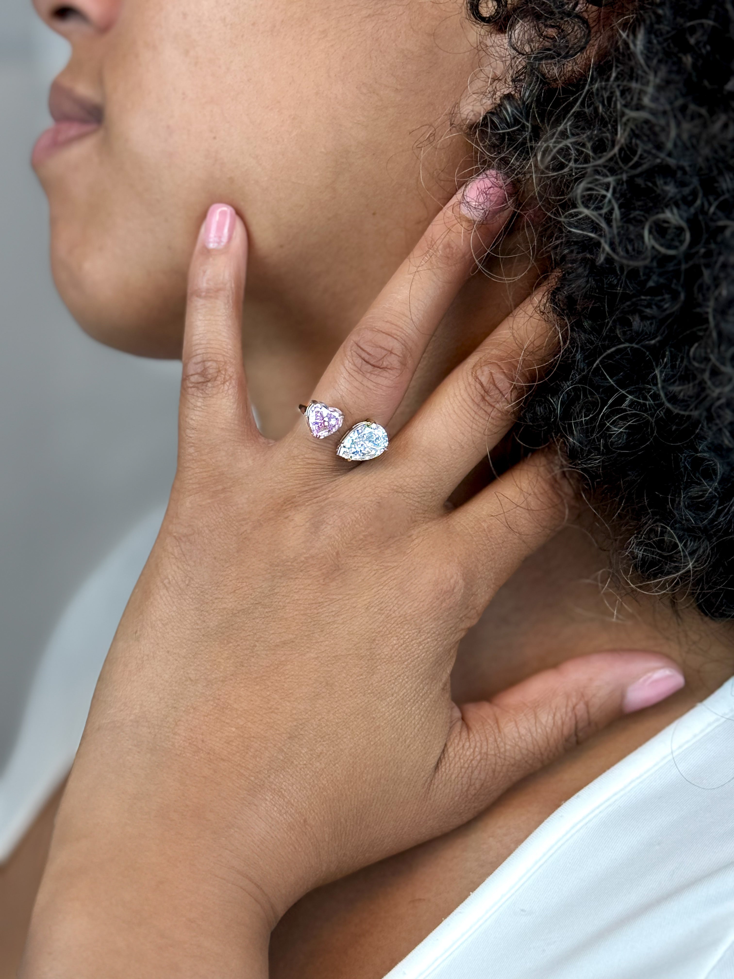 Amour Coeurs Argent Sterling