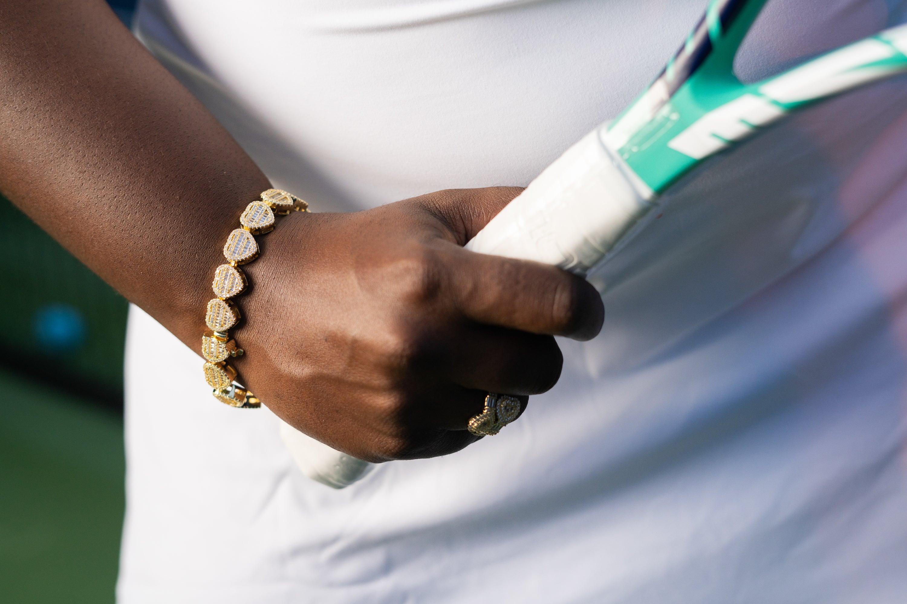 Glacier Heart Cuban Link Bracelet