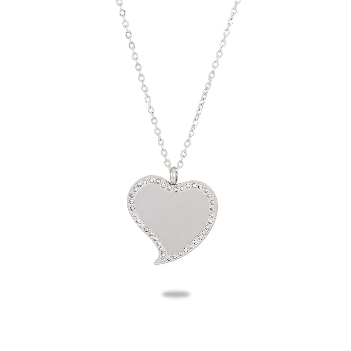 Engravable "Icy Fancy Heart" Pendant