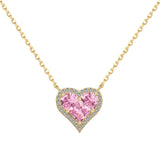 Diamond Love Sterling Silver Necklace