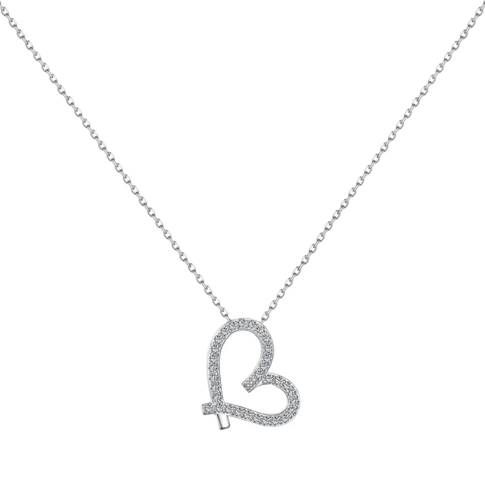 True Love Sterling Silver Necklace-Mini