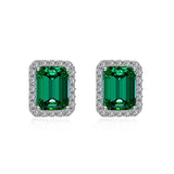 Emerald Quartz Sterling Silver Earring