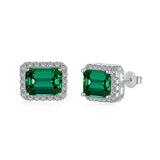 Emerald Quartz Sterling Silver Earring