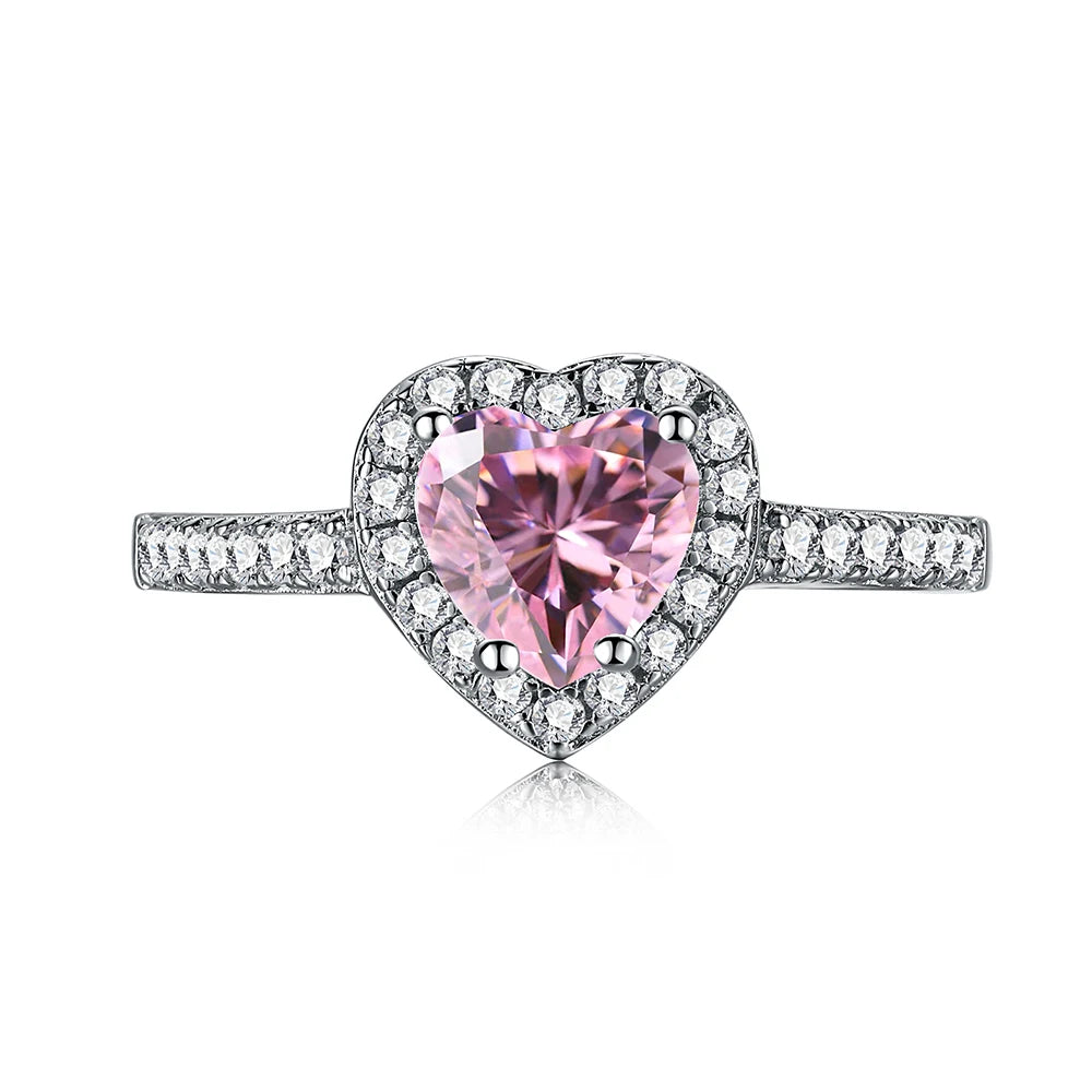 Heart's Desire Diamond Sterling Silver Ring