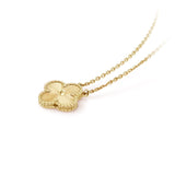 All Gold Lucky Jewels Clover Necklace