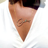 Sterling Silver Signature Nameplate