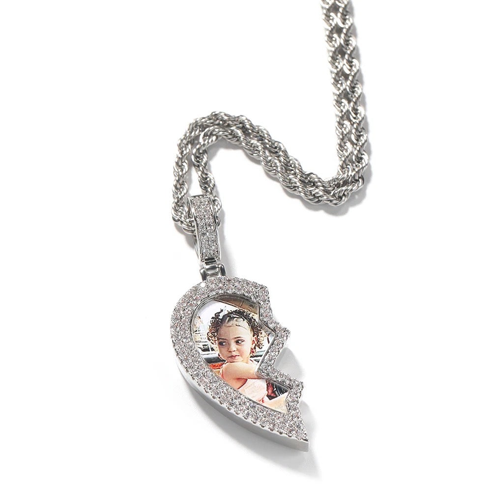 Pendentif photo coeur Love Pieces