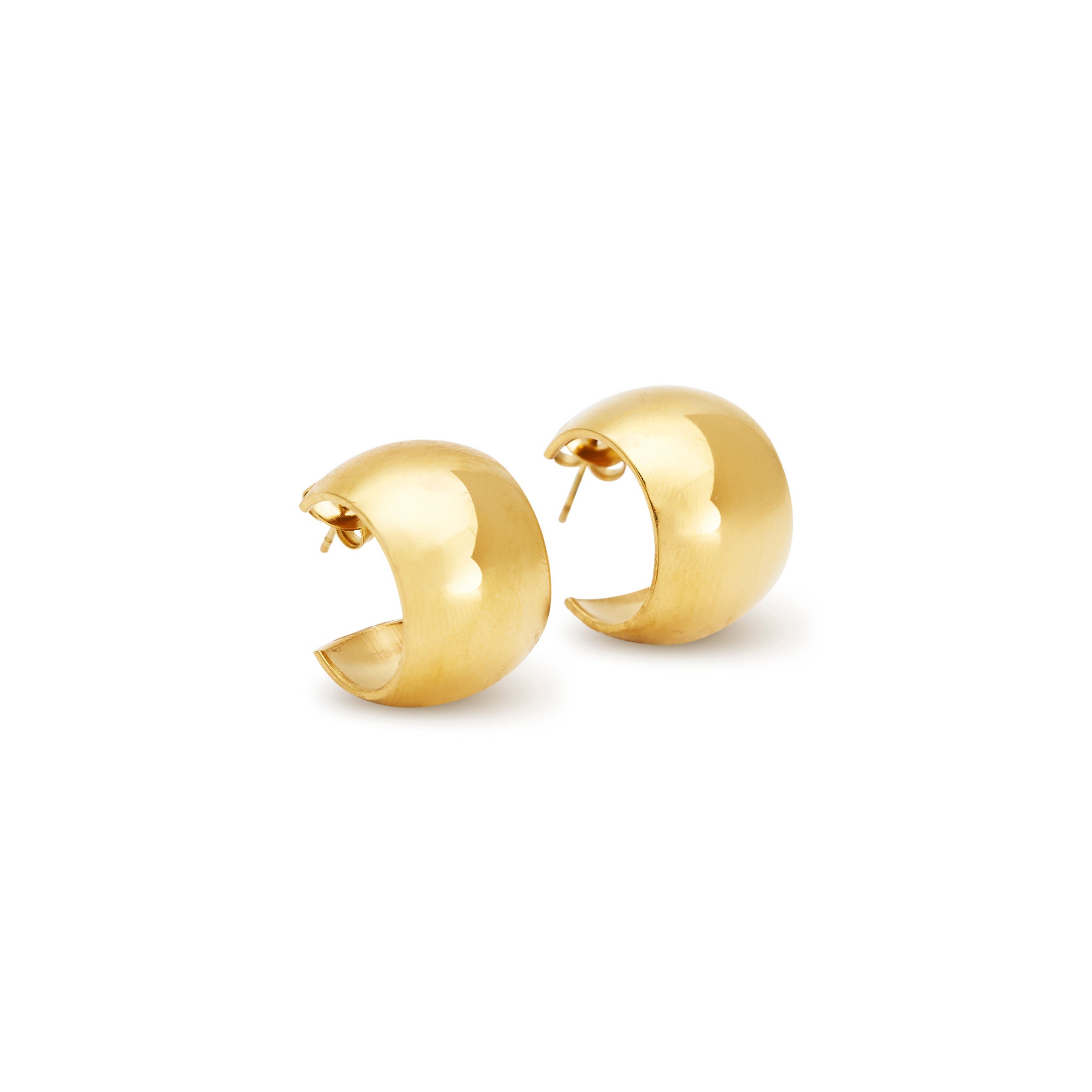 Glamour Gold Cuff Earrings