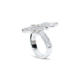 Crystal Butterfly Cuff Ring