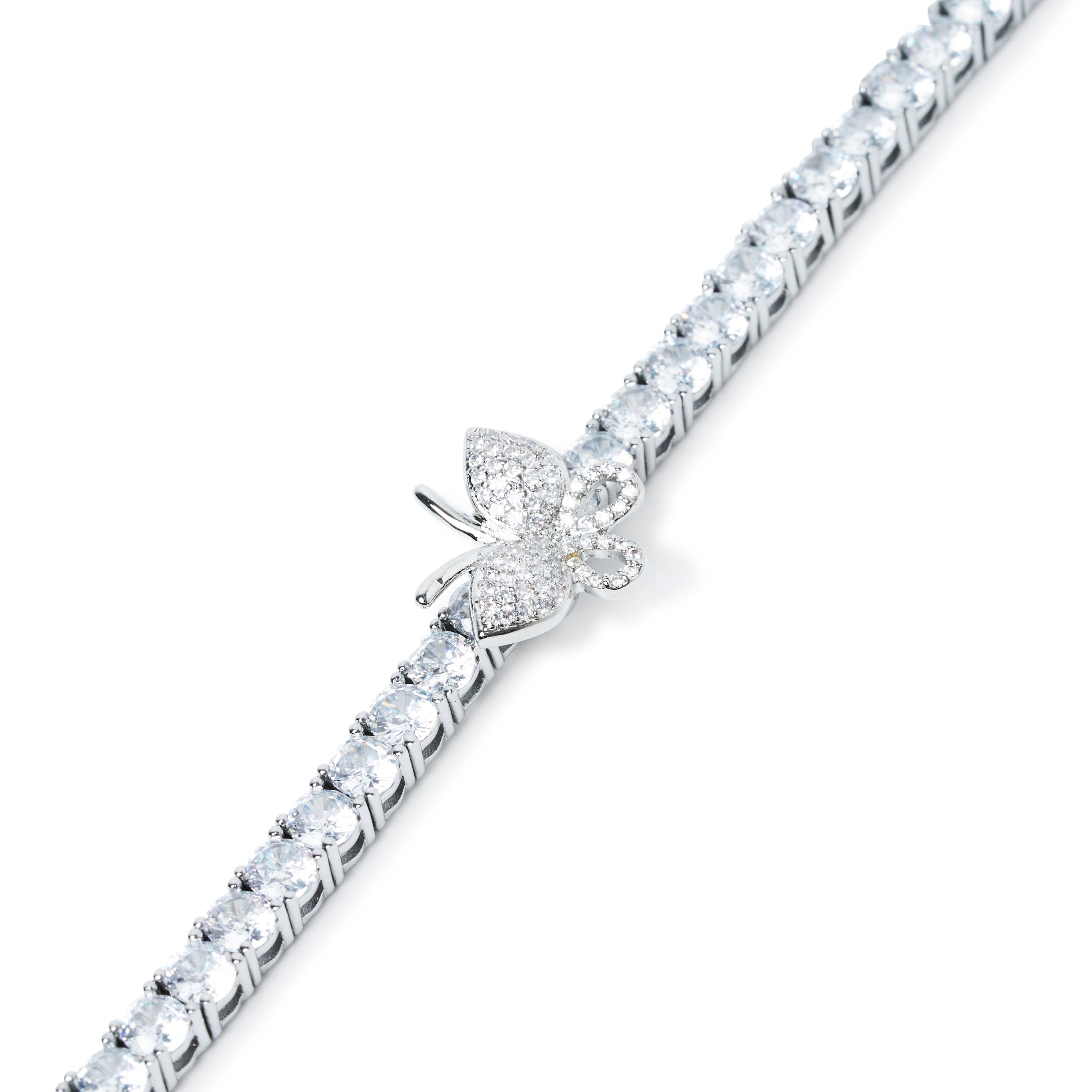 Icy Butterfly Tennis Anklet