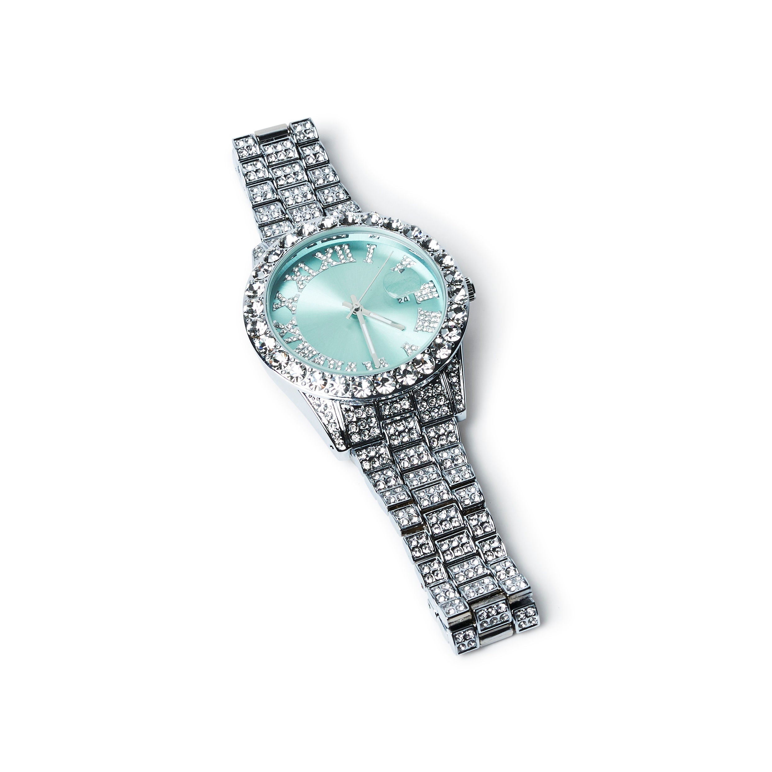 Icy Blue Face Watch