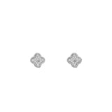 Diamond Lucky Jewels Clover Mini Studs