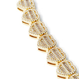 Glacier Hearts Cuban Link Necklace