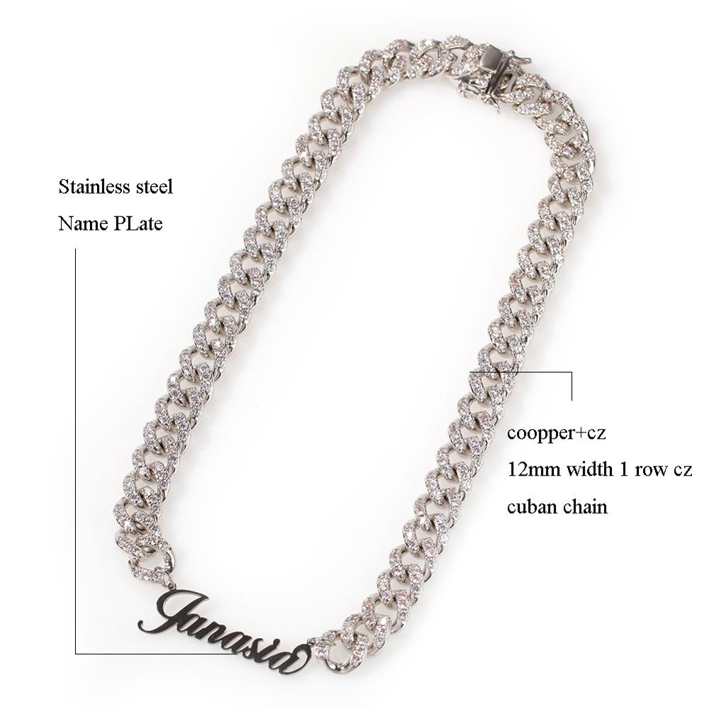 12MM Custom Classy Cuban Link Nameplate- Pre Order