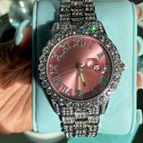 Icy Pink Face Watch